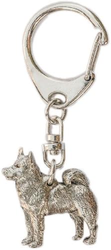 Norwegian Elkhound Made in U.K Artistic Style Dog Key Ring Collection