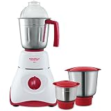 Maharaja Whiteline Joy Happiness 550-Watt Mixer Grinder (Red/White)