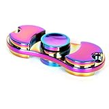Hand Spinner Stress Relief Toy, Colourful Aluminum Alloy Hand Spinner EDC Fidget Toy Stress Reducer Made Bearing ADHD Focus Anxiety Relief Toys for Killing Time