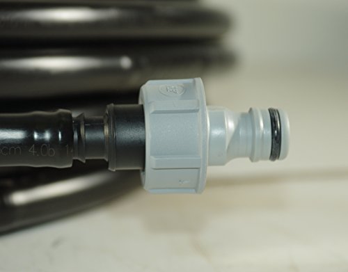 Bewässerungsschlauch mit 16-mm-Löchern zur Tröpfchenbewässerung, selbstausgleichend, 50 m, mit Anschluss für Wasserhahn - 3