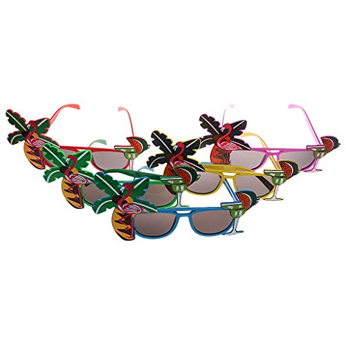 Gazechimp Hawaiische Sonnenbrille Brille Strandparty Kostüm Zufällige Farbe - 2