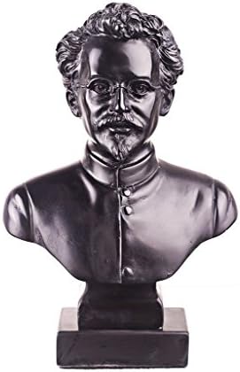 danila-souvenirs Soviet Russian USSR Communist Leon Trotsky Stone Bust Statue Sculpture 16 cm