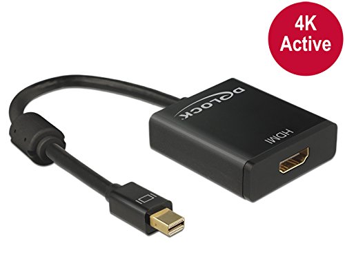 Delock Adapter mini Displayport 1.2 Stecker> HDMI Buchse 4K Aktiv schwarz - 2