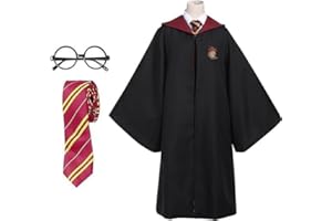 YushengTai Magier Robe, Kostüm Erwachsene,Umhang, Zauberer Kostüm für Halloween Cosplay Karneval Verkleidung Party