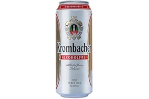 Krombacher Pils, Alkoholfrei, 24er Pack (24 x 500ml) EINWEG