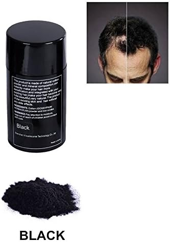 Yaaas2U Hair Fibers, Black Hair Building Fibers,Hair Loss Concealer, Hair Building Fiber for Thickening of Thinning or Balding Hair - Instant Hair Loss Treatment for Men & Women, 15g