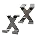 Produktbild Magnus-Trade 2x Edelstahl Kleiderhaken Türhaken in X-Form ohne bohren mit Schutzpads für 2cm und 4cm Tür-Falzstärke - Handtuchhalter Garderobe Universal Innentür Haken (2er Pack)