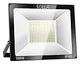 flutlichtstrahler mit bewegungsmelder 💡【Haltbares Gehäuse】 Das Gehäuse des Flutlichtstrahlers besteht aus robustem Aluminiumdruckguss und gehärtetem Glas, was die Wärmeableitung verbessert und dieses Licht vor Stößen und Korrosion von verschiedenen Arten schützt.