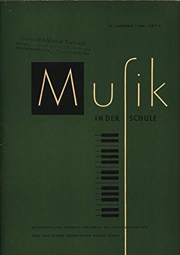 Repertoire- und Interpretationsmöglichkeiten sowjetischer Knabenchöre und anderer Pionierchöre, in: MUSIK IN DER SCHULE, 4/1966.