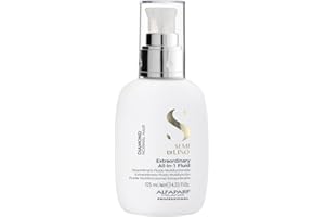 Alfaparf Milano Semi di Lino Diamond Extraordinary All-In-1 Fluid Leave-in Illuminante per Capelli Normali, Scudo Anti-Inquinamento, Colore Brillante, Lucentezza, Protegge e Rivitalizza, 125ml