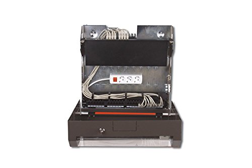 DIGITUS Professional Wandgehäuse, Slim Line, 3HE rotierbar, 2HE fix, 145 x 500 x 475 mm, grau (RAL 7035) - 5