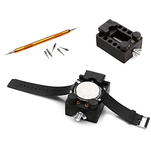Tinpa 146pcs Uhrmacherwerkzeug Reparatur Set Uhrwerkzeug Uhren Werkzeug Uhrmacher in Nylontasche,Uhrmacherwerkzeug Uhr Werkzeug Tasche Reparatur Set Uhrwerkzeug Gehäuse Öffner - 6