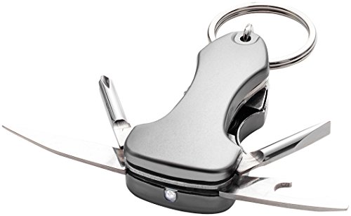 Preisvergleich Produktbild MULTI-TOOL SCHLÜSSELANHÄNGER ANTHRAZIT