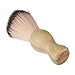 Anself Beard Brush Shaving Mustache Brush with Bamboo Handle