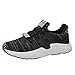 Produktbild 2018 Sommer Neue Laufschuhe Herren,Absolute Männer Stickerei Mischfarbe Weben Tuch Kreuzgurte Sportschuhe Mode Freizeitschuhe Yoga Gym Skate Sneaker (EU:43/CN:44, Schwarz)