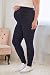 Yours Women's Plus Size Bump It up Maternity Cotton Essential Leggings with Comfort Pa Size 22 Navy