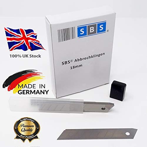 SBS Schlößer Baustoffe - Cuchilla tronzable para cúter (200 unidades, 0,4 x 18 mm)