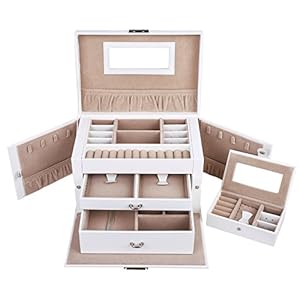 4 Pezzi Unici Per Gioielli, Scatola Regalo, Custodia In Legno - Foto 12