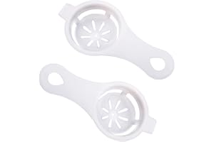 FYACCD Separador de Yema de Huevo, 2 Piezas Colador de Huevos, Separador de Clara de Huevo, Yema de Huevo para Extractor, para Hornear en la Cocina