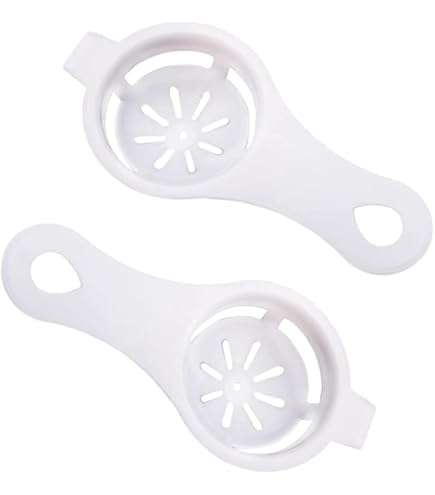 2-teiliges Eiertrenner Set Aus Edelstahl - Praktische Küchenhelfer Für Eigelb & Eiweiß