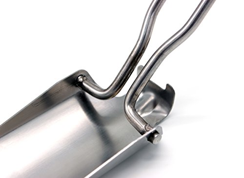 Mini-Schaufel aus Edelstahl klappbar mit Tasche / Gürteltasche silber für Camping / Outdoor / Wandern oder als Gartenkelle / Blumenkelle / Handschaufel für den Garten -extra micro klein Spaten – Original Produkt Inet-Trades GmbH - 3