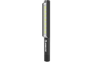 UNI-LITE Unilite PL-3 High Grade LED Aluminium Pocket Inspection Light | 275 Lumen | Strong Magnetic Base | 3 x AAA Batteries (Included)
