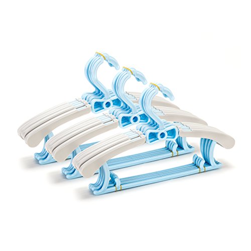 Tosnail Kinder Kleiderbügel 15 Stück, blau - 2