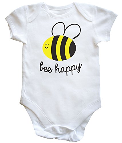 HippoWarehouse Bee Happy baby vest boys girls