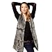 Produktbild Ärmellose Weste aus Kunstfell für Damen von Sonnena, hält im Winter warm, langes Gilet M grau