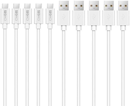5Pack 3Ft/1M Reversible USB Type C Charging Cable, 3A USB C Charger Cord Support Quick Charge 2.0 3.0 for Galaxy S8, S8 Plus, Sony XZ, LG V20 G5 G6, HTC 10, Xiaomi 5,Huawei