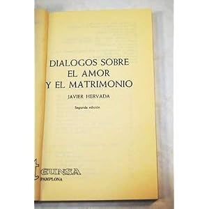 Diálogos sobre el amor y el matrimonio (NT educación)