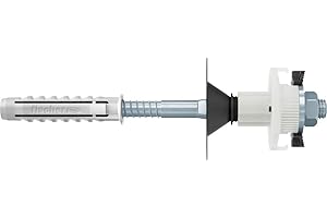 Fischer WST 120 Klik Fissaggio Lavabi Lavandini e Sanitari a Parete, Installabile anche da una Singola Persona, 54179