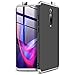 Price comparison product image Adamarkeer Designed For Xiaomi Mi 9T / Redmi K20 Case Hard Premium 3 in 1 Ultra Thin Slim PC 360 Degree Anti-Scratch Sleek Matte Resilient Shockproof Full Body Back Protective Cover (Silver&Black)