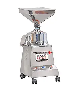 MICROACTIVE  Stone Grinder Domestic Flour Mill Atta chakki to retain Nutrients (Silver, 1 HP | 1400 RPM)