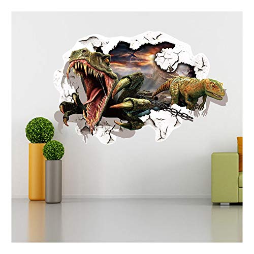 QTZJYLW-Sticker-Mural-Cratif-3D-Stro-Mur-Cass-Dinosaure-Sticker-Amovible-De-Chambre-Salon-60--90Cm