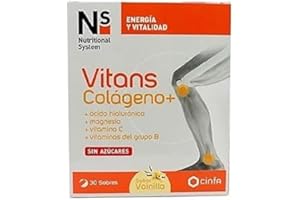 N+S VITANS COLAGENO+ VAINILLA 30 SOBRES PARA2, blanco