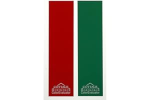 COTTAGE MILLS Valutatore del colore - Set filtri di visualizzazione rosso e verde - Rilevatore valore colore/analizzatore del contrasto scala di grigi. Ottieni il giusto mix di colori per il tuo progetto