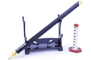 Hanaiette 1 stylo gel Demon Slayer modèle d'arme pour cadeau, collection, écriture avec support d'épée (Tomioka Giyuu)