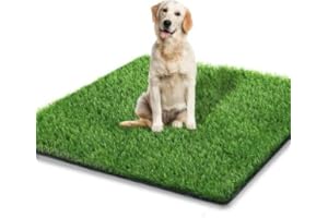 STARROAD-TIM Tappeto Erboso Artificiale Tappeto Erboso per Cani Indoor Outdoor Erba Finta per Cani Area di Addestramento Vasino Patio Prato Decorazione (XL: 80 x 130 cm)