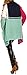 Zeta Ville Women's Maternity Waterfall Knit Coat Wrap Cardi Colour Block - 353c (Fuchsia, UK 14/16)