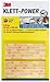 Produktbild Klett-Power - 4 Strips 100 x 19 mm - Selbstklebend . Wasserfest . Für innen und außen - NEU: 10 x stärker belastbar - 3M
