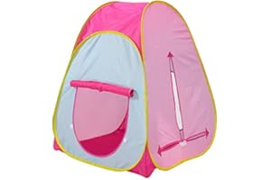 Kids Active Pop Up Play Tent - Play House, Indoor or Outdoor Portable Play Tent by Tech Traders- Pink