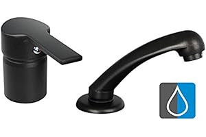 ATCO FLAT HD (schwarz) Friseur Einhebel Mischbatterie Waschbeckenarmatur Handbrause Friseurarmatur