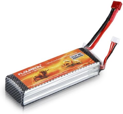 FLOUREON 3S Lipo 1.1V 4500mAh 30C T Plug RC Battery For RC Drone Helicopter Racing Car Truck Boat Traxxas Slash Emaxx Monster DJI Phantom HPI Kyosho UAV FPV Drones DIY Hobby( T Plug)