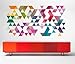 Price comparison product image Wall Geometric Decor Colored Triangles Mid Century Eames Sticker - 140 x 70 cm