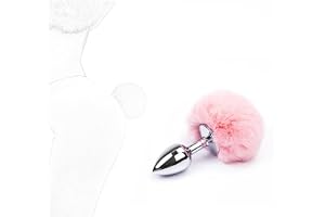 Rosa Färg Simulering Plysch Cosplay Svans Metall Ambience Unisex Pluggar