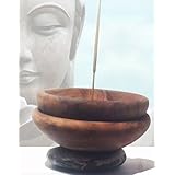 Olivenholz Stäbchenhalter Räuchergefäß Räucherstäbchen “ulivo nr.1” Halter zum Räuchern von Räucherstäbchen, Räucherzubehör