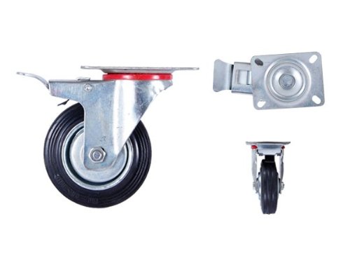 Transportrollen Lenkrollen Bockrollen Lenkrollen Bremse 75-100-125-160-200, wählen:Lenkrolle TR-03c 100 mm