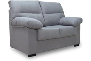 SHIITO | Modelo Broadway - Sofá 2 Plazas | Máximo Relax y Confort | 145 x 100 x 95 cm - Color Gris Marengo