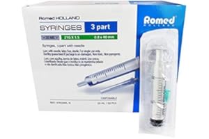 ROMED Medi-Inn Spritzen-Set per Hobby Lavori a Casa 100 Pezzi Sterile Set (Spritze-Kanüle) Conf. Sterile - 20 ml